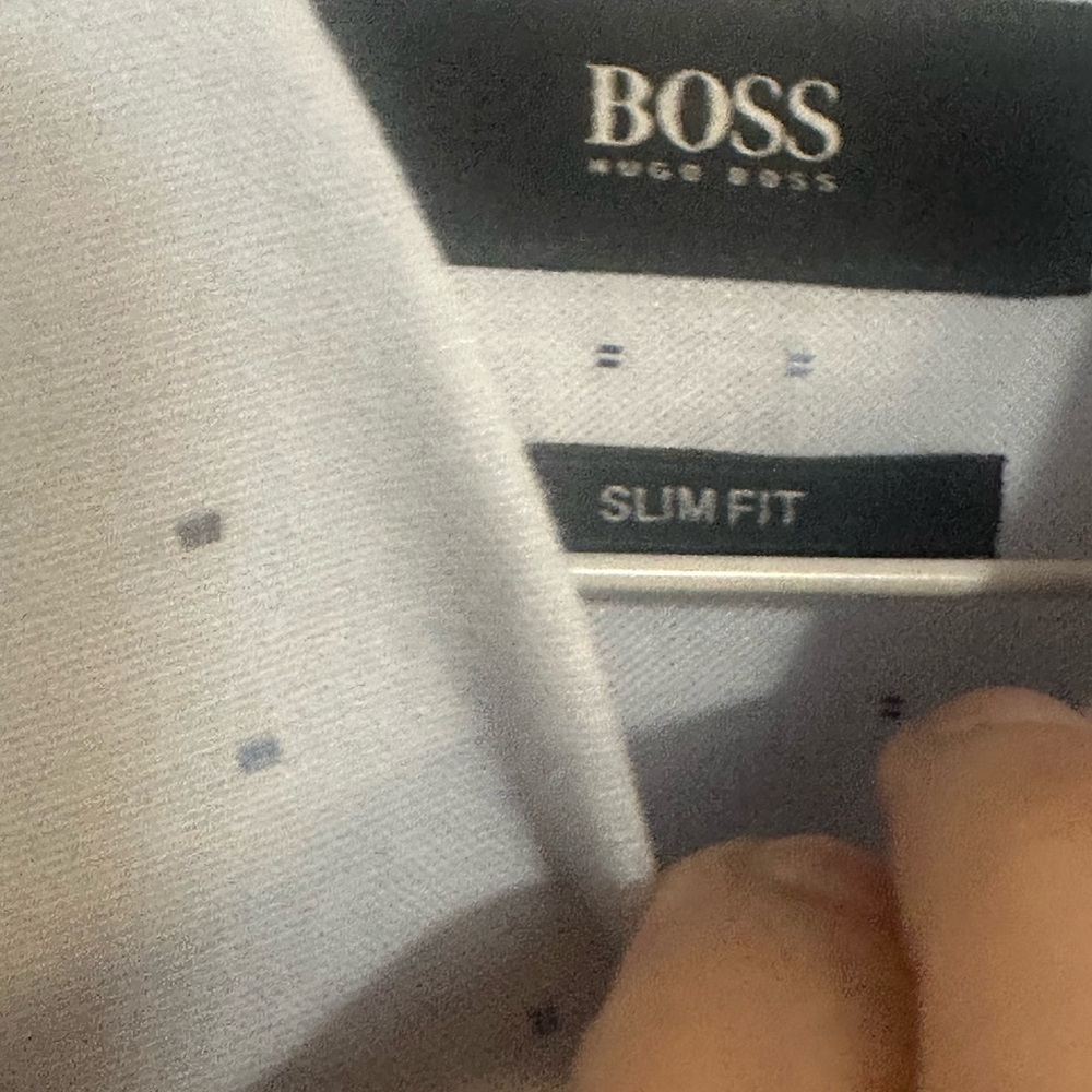 Hugo Boss Men's Light Blue Dress Shirt